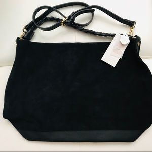 NWT Black Suede Zara Bag